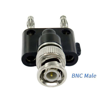 5pcs BNC Female Jack to Dual Banana Female Jack RF Adapter Coaxial Connector, BNC Male to Dual Banana Female