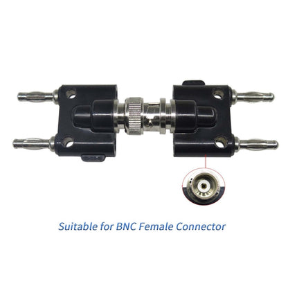 5pcs BNC Female Jack to Dual Banana Female Jack RF Adapter Coaxial Connector, BNC Male to Dual Banana Female