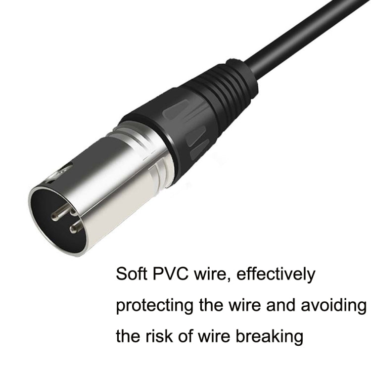 6.35mm Caron Male To XLR 2pin Balance Microphone Audio Cable Mixer Line, 0.5m, 1m, 1.5m, 2m, 3m, 5m, 10m, 15m, 20m, 30m