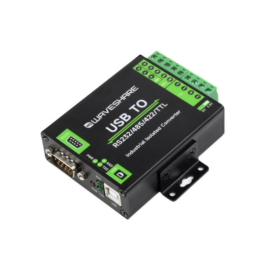 Waveshare FT232RNL USB To RS232/485/422/TTL Interface Industrial Isolation Converter, 23996, 23996
