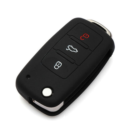 2 PCS Silicone Car Key Cover Case for Volkswagen Golf, Blue, Dark Blue, Pink, Green, Black, Orange, Purple, Red, White, Yellow