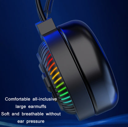 PANTSAN PSH-400 USB Computer Head-Mounted Luminous RGB Wired Headset, 3.5mm Single Plug, 3.5mm Black, 3.5mm Pink, 7.1 USB