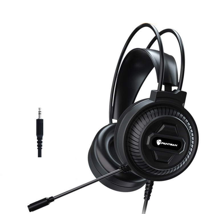 PANTSAN PSH-400 USB Computer Head-Mounted Luminous RGB Wired Headset, 3.5mm Single Plug, 3.5mm Black, 3.5mm Pink, 7.1 USB