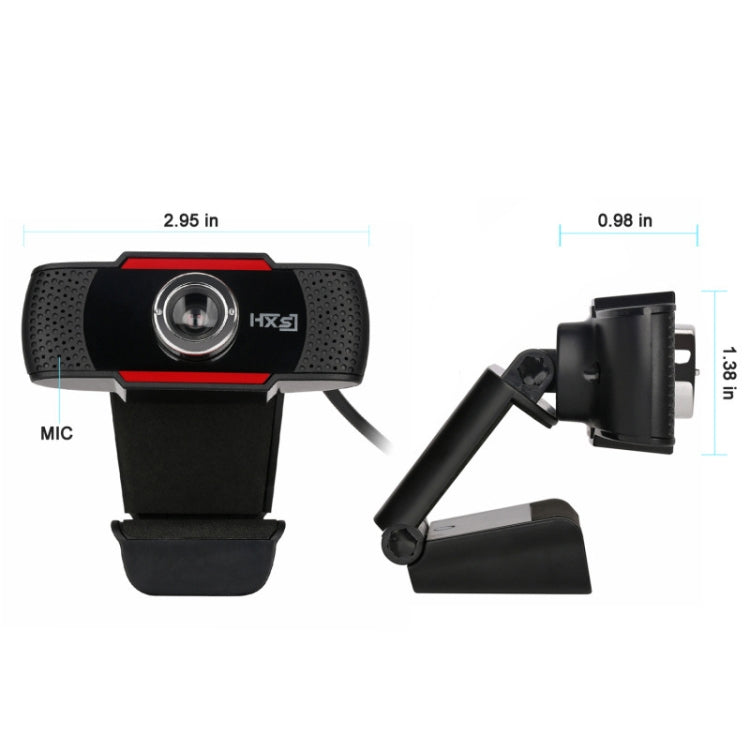 HXSJ USB Webcam HD 300 Megapixel PC Camera with Absorption Microphone, S20