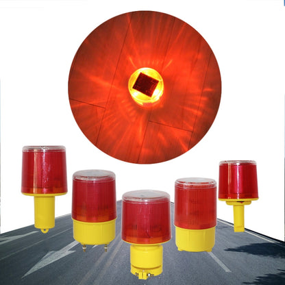 Night Solar Warning Construction Safety Warn Flash Lights Signal Light, Sleeve (Red), Slim handle (Red), Magnet (Red), Crude (Red)