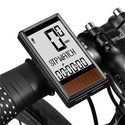 WEST BIKING Wireless Solar Code Table Mountain Road Bike Large Character Code Table Five Language Waterproof Speedometer, WEST BIKING Speedometer