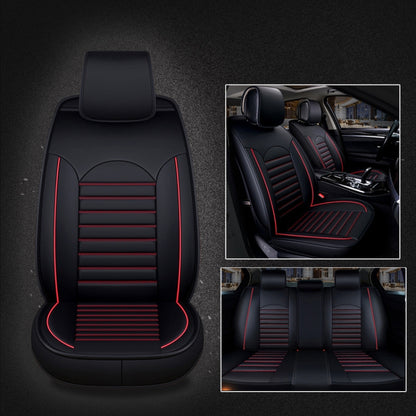 Universal PU Leather Car Seat Cover, Black White, Black Red, Black White Deluxe, Black Red Deluxe, Coffee Deluxe, Beige Deluxe, Beige, Coffee