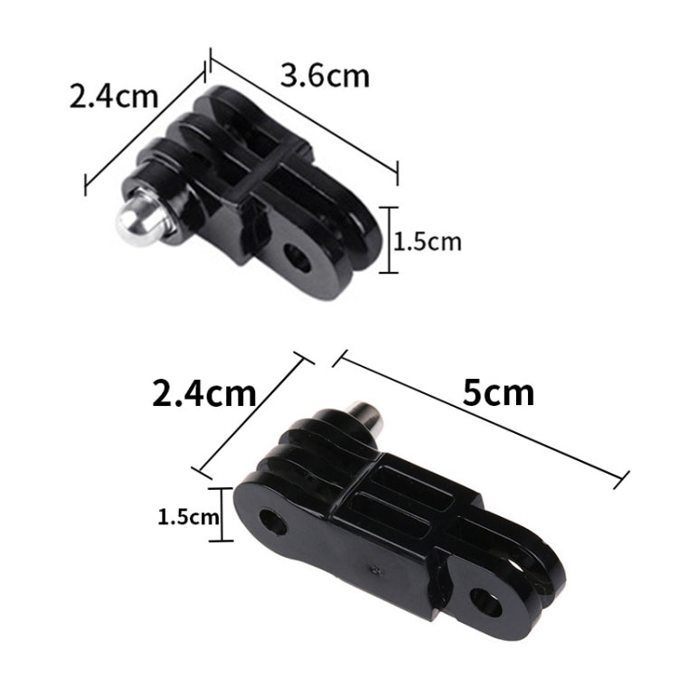 TELESIN Screw Adapter Adjustment Arm For GoPro Hero12 Black / Hero11/10 /9 /8 /7 /6 /5, Insta360 Ace / Ace Pro, DJI Osmo Action 4 and Other Action Cameras, Same Direction Long Adapter, Same Direction Short Adapter, Different Direction Long Adapter...