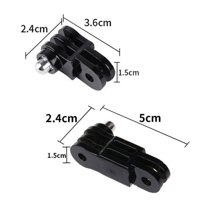 TELESIN Screw Adapter Adjustment Arm For GoPro Hero12 Black / Hero11/10 /9 /8 /7 /6 /5, Insta360 Ace / Ace Pro, DJI Osmo Action 4 and Other Action Cameras, Same Direction Long Adapter, Same Direction Short Adapter, Different Direction Long Adapter...