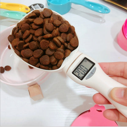 Portable Pet Food Electronic Weighing Measuring Spoon Cat Dog Food Measuring Spoon, Measuring Spoon