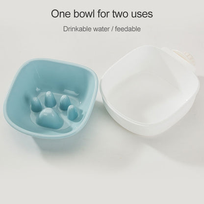 Dog and Cat Anti-choke Feeding Water Hanging Bowl Creative Plastic Pet Bowl, Anti-choke, Footprint