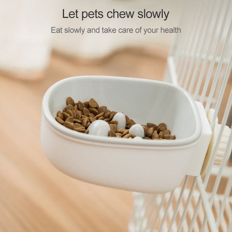 Dog and Cat Anti-choke Feeding Water Hanging Bowl Creative Plastic Pet Bowl, Anti-choke, Footprint