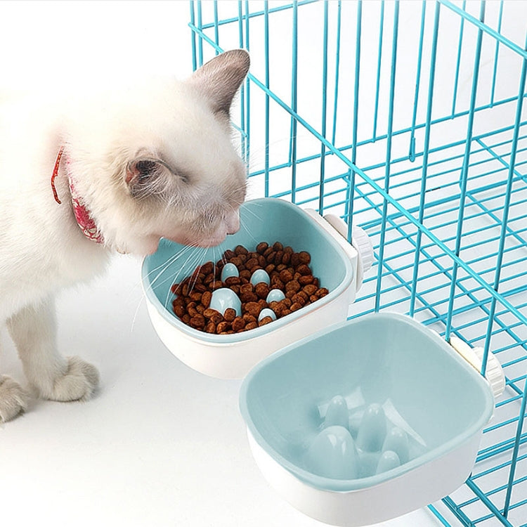 Dog and Cat Anti-choke Feeding Water Hanging Bowl Creative Plastic Pet Bowl, Anti-choke, Footprint