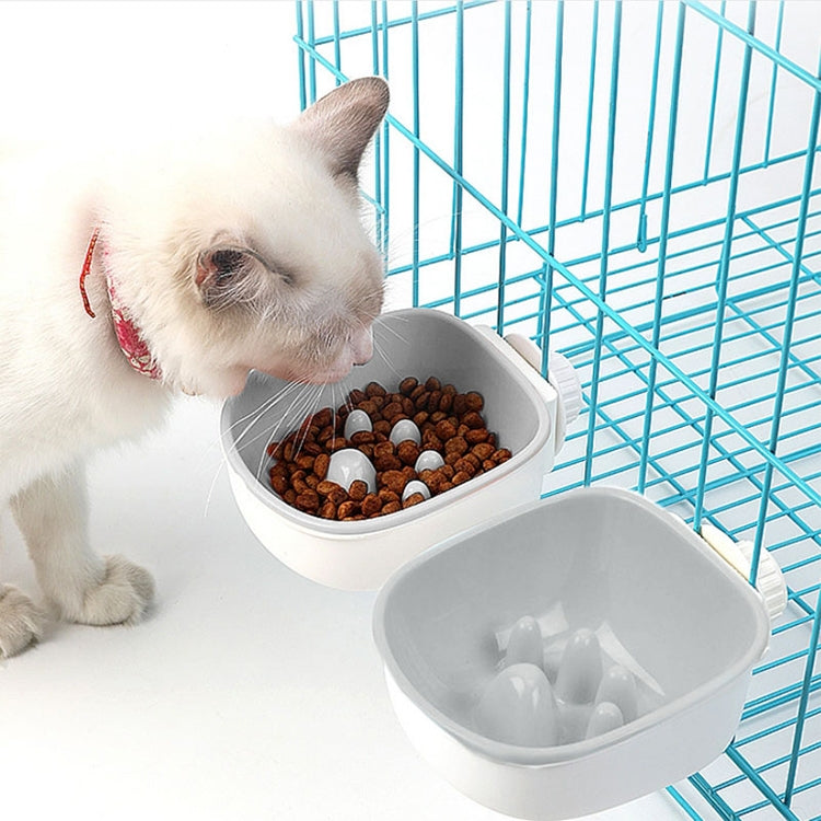 Dog and Cat Anti-choke Feeding Water Hanging Bowl Creative Plastic Pet Bowl, Anti-choke, Footprint