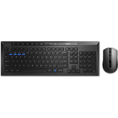 Rapoo X336M Wireless Mouse and Keyboard Set, Black, White