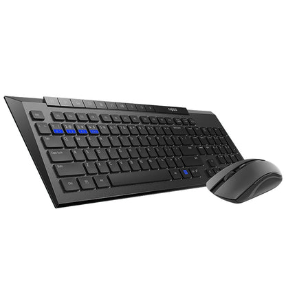Rapoo X336M Wireless Mouse and Keyboard Set, Black, White