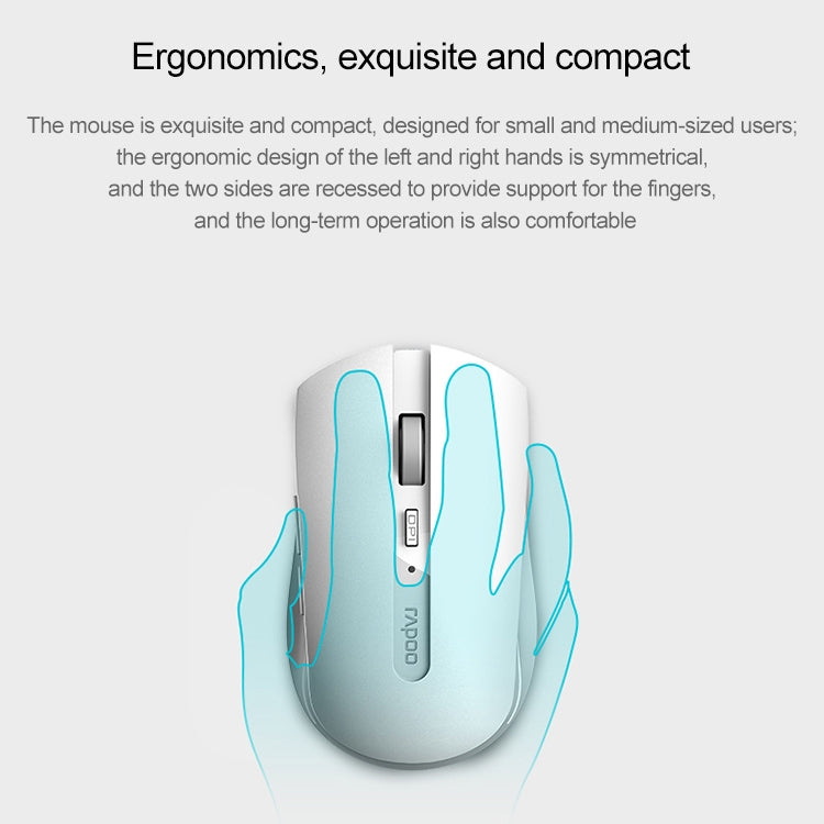 Rapoo X336M Wireless Mouse and Keyboard Set, Black, White