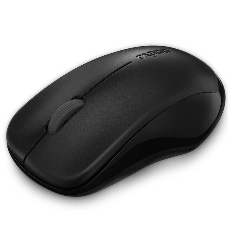 Rapoo1680 2.4GHz 1000 DPI 3 Buttons Business Office Desktop Computer Notebook Mute Portable Power Saving Wireless Mouse, Black, White