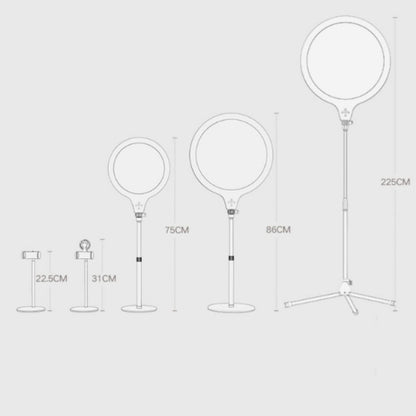 Live Broadcast Photography Desktop Beauty Fill Light Bracket, Medium Version, Medium Version+Bracket, Medium Version+Cooling Bracket, Large Version, Large Version+Bracket