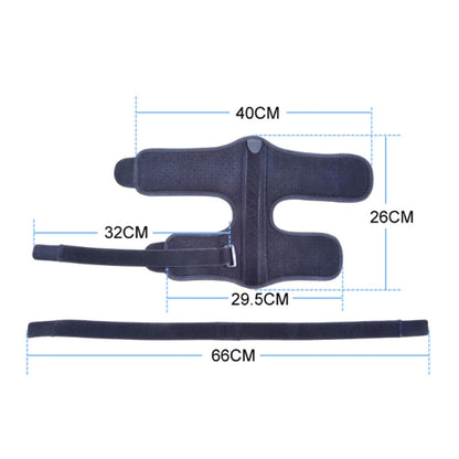 WOOTSHU JM03539 2 in 1 Plantar Fasciitis Splint Sprain Memory Cotton Aluminum Strip Splint Protective Gear + Massage Ball Set, Plantar