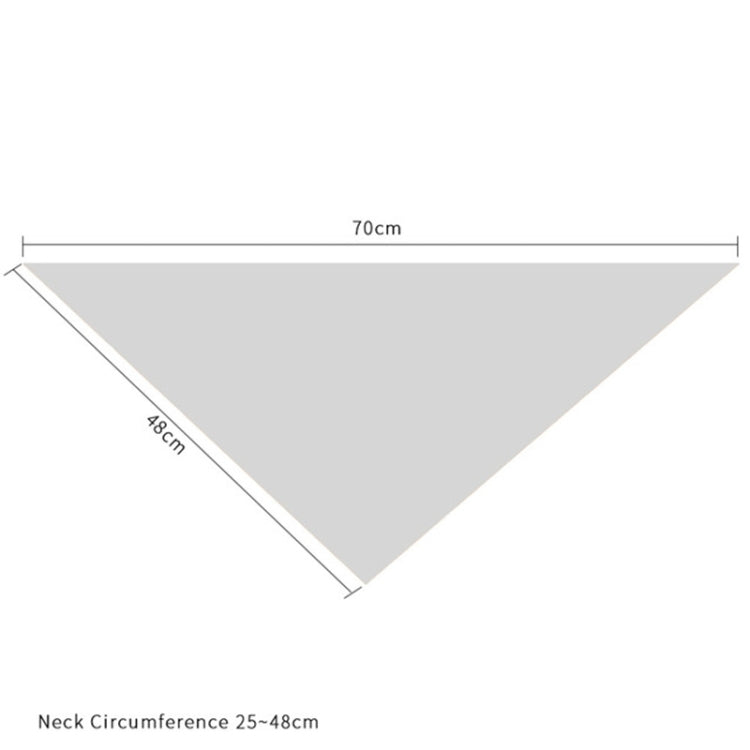Pet Birthday Saliva Towel Double Cotton Triangle Scarf, Double Cotton Triangle Scarf