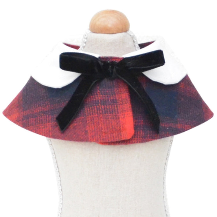 Dog Shawl Small Cloak Pet Bow Ttie Saliva Towel Pet Accessories, S, M, L