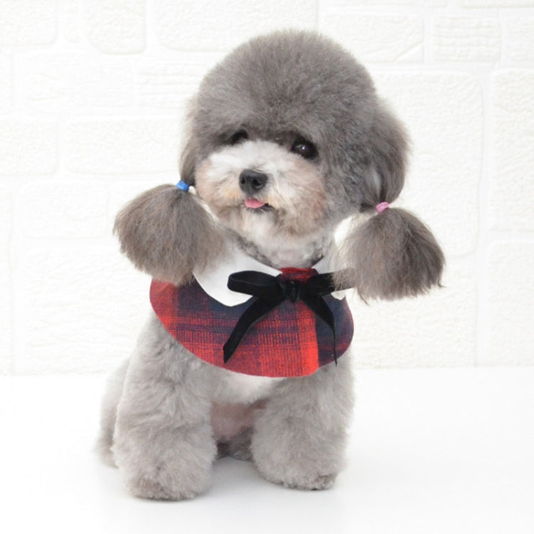 Dog Shawl Small Cloak Pet Bow Ttie Saliva Towel Pet Accessories, S, M, L