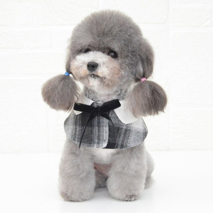 Dog Shawl Small Cloak Pet Bow Ttie Saliva Towel Pet Accessories, S, M, L