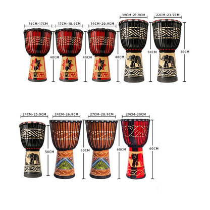 African Drum Children Kindergarten Percussion Instruments Sheepskin Tambourine, Random Delivery, Small 8 In Engraved, Standard 8 In Engraved, Big 8 In Engraved, Small 10 In Engraved, Standard 10 In Engraved, Big 10 In Engraved, Small  12 In Engraved...