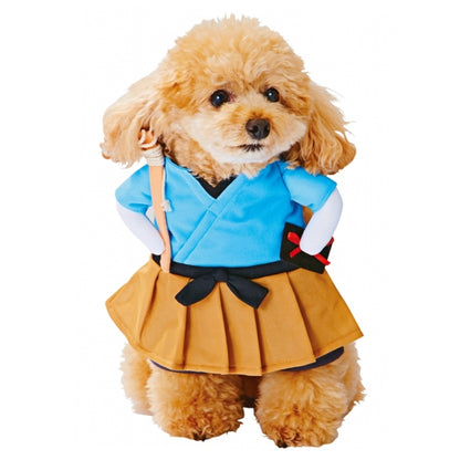 Funny Cat Dog Costume Uniform Suit Cat Clothes Costume Puppy Clothes Dressing Up Suit Party Clothing for Cat Cosplay Clothes, S, XL