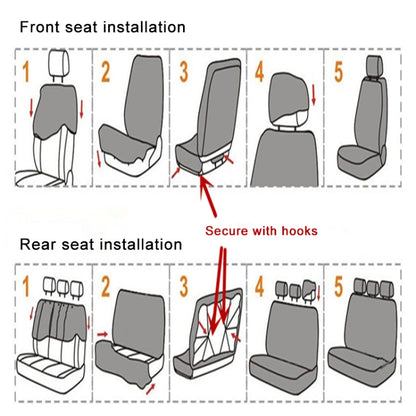 9 PCS Four Seasons Universal Seat Cover Cushion Car Fur Seat Covers Set Universal Cushion