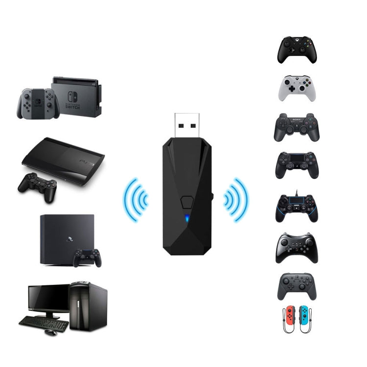 JYS-P4135 Wired + Wireless Bluetooth Gamepad Converter Adapter For PS4 / PS3 / Switch / PC, For PS4 / PS3 / Switch / PC