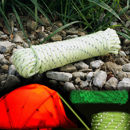 5mm Diameter Reflective String Windproof Tent Rope Line Camping Rope Reflective Tent Ropes, 5mm Diameter