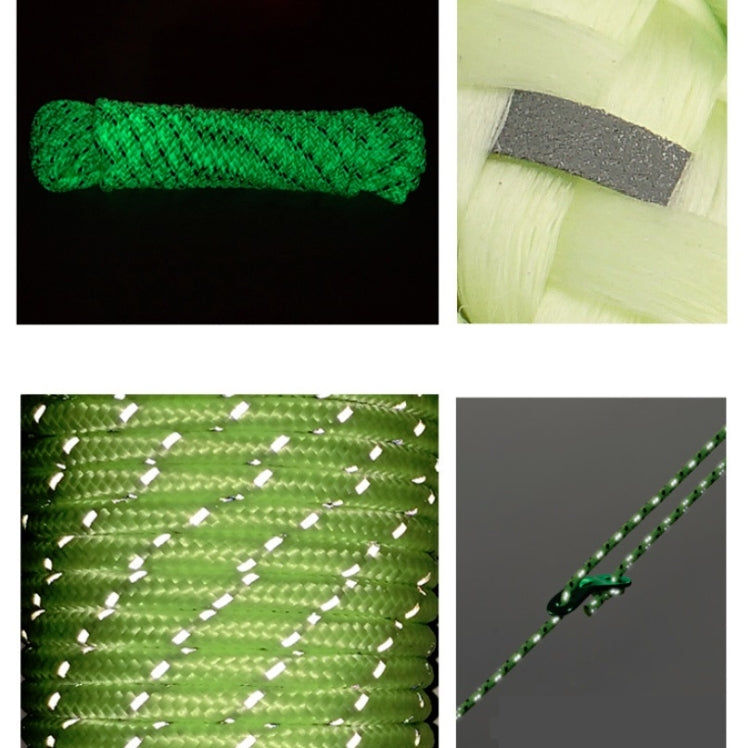 5mm Diameter Reflective String Windproof Tent Rope Line Camping Rope Reflective Tent Ropes, 5mm Diameter