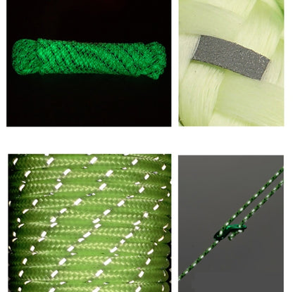 5mm Diameter Reflective String Windproof Tent Rope Line Camping Rope Reflective Tent Ropes, 5mm Diameter