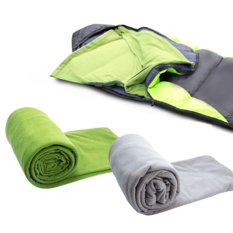 Outdoor Fleece Sleeping Bag Camping Trip Air Conditioner Dirty Sleeping Bag Separated By Knee Blanket During Lunch Break, Extra Thick Section (Plaid Cloth), Thickened (Blue), Thickened (Army Green), Thickened (Grass Green), Thickened (Gray)