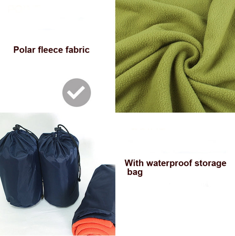 Outdoor Fleece Sleeping Bag Camping Trip Air Conditioner Dirty Sleeping Bag Separated By Knee Blanket During Lunch Break, Extra Thick Section (Plaid Cloth), Thickened (Blue), Thickened (Army Green), Thickened (Grass Green), Thickened (Gray)