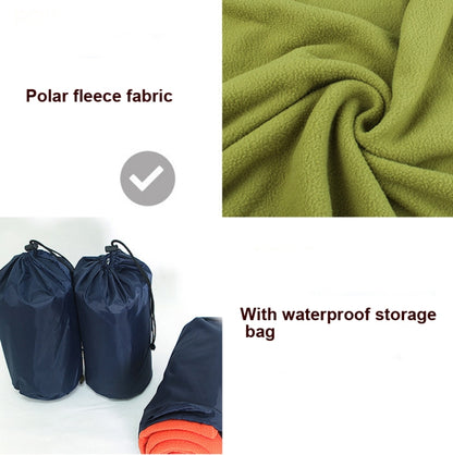 Outdoor Fleece Sleeping Bag Camping Trip Air Conditioner Dirty Sleeping Bag Separated By Knee Blanket During Lunch Break, Extra Thick Section (Plaid Cloth), Thickened (Blue), Thickened (Army Green), Thickened (Grass Green), Thickened (Gray)
