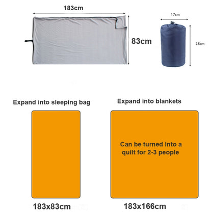 Outdoor Fleece Sleeping Bag Camping Trip Air Conditioner Dirty Sleeping Bag Separated By Knee Blanket During Lunch Break, Extra Thick Section (Plaid Cloth), Thickened (Blue), Thickened (Army Green), Thickened (Grass Green), Thickened (Gray)