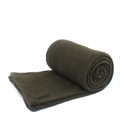 Outdoor Fleece Sleeping Bag Camping Trip Air Conditioner Dirty Sleeping Bag Separated By Knee Blanket During Lunch Break, Extra Thick Section (Plaid Cloth), Thickened (Blue), Thickened (Army Green), Thickened (Grass Green), Thickened (Gray)