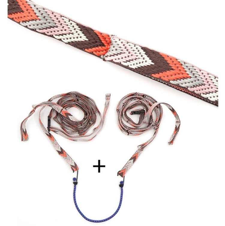 Outdoor Camping Tent Storage Lanyard Lengthened Bundled Clothesline, Brown, Green, Pink, Black