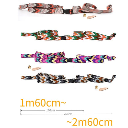 Outdoor Camping Tent Storage Lanyard Lengthened Bundled Clothesline, Brown, Green, Pink, Black