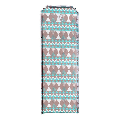 Double Air Hole Automatic Inflatable Pad Outdoor Camping Tent Pad Moisture-Proof Stitched Lunch Break Sleeping Pad, 182x60cm Gray Blue, 182x60cm Red Yellow