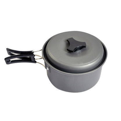 Outdoor Cookware Camping Set 1-2 People Cookware Hard Thick Alumina Portable Picnic BBQ Nonstick