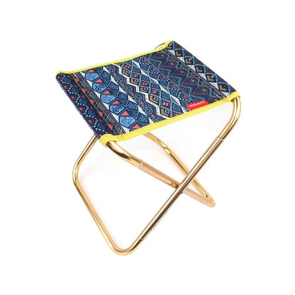 CLS 7075 Aluminum Alloy Fishing Chair Portable Camping Train Stool, Size: 24.8x22.5x27cm, CLS 7075(Ocean), CLS 7075(Scorching Sun)