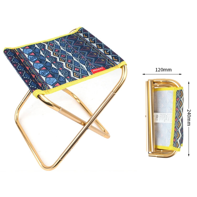 CLS 7075 Aluminum Alloy Fishing Chair Portable Camping Train Stool, Size: 24.8x22.5x27cm, CLS 7075(Ocean), CLS 7075(Scorching Sun)