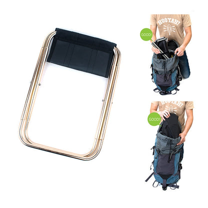 CLS 7075 Aluminum Alloy Fishing Chair Portable Camping Train Stool, Size: 24.8x22.5x27cm, CLS 7075(Ocean), CLS 7075(Scorching Sun)