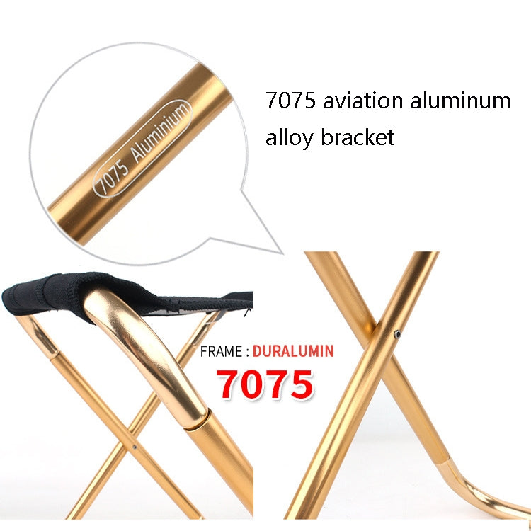CLS 7075 Aluminum Alloy Fishing Chair Portable Camping Train Stool, Size: 24.8x22.5x27cm, CLS 7075(Ocean), CLS 7075(Scorching Sun)