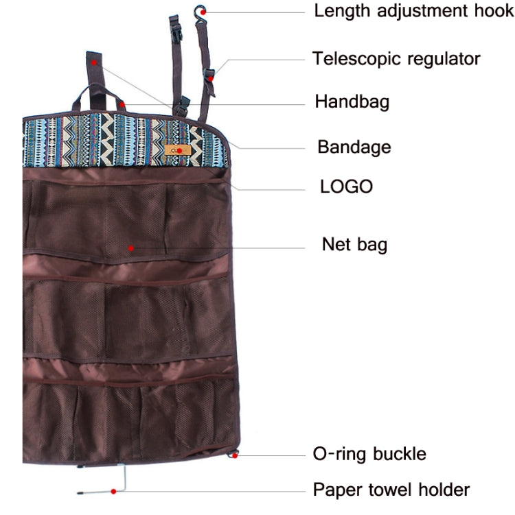 Outdoor Multifunctional Storage Portable Hanging Bag Tent Storage Mesh Bag, CLS Storage Mesh Bag