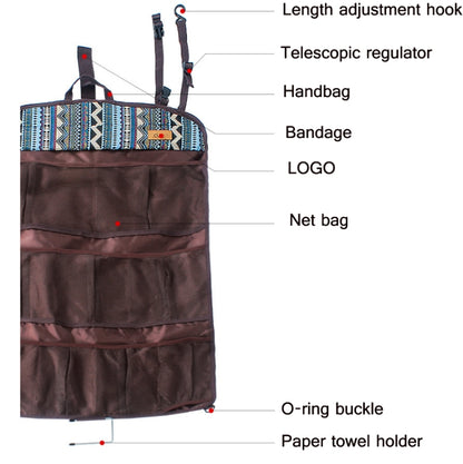Outdoor Multifunctional Storage Portable Hanging Bag Tent Storage Mesh Bag, CLS Storage Mesh Bag